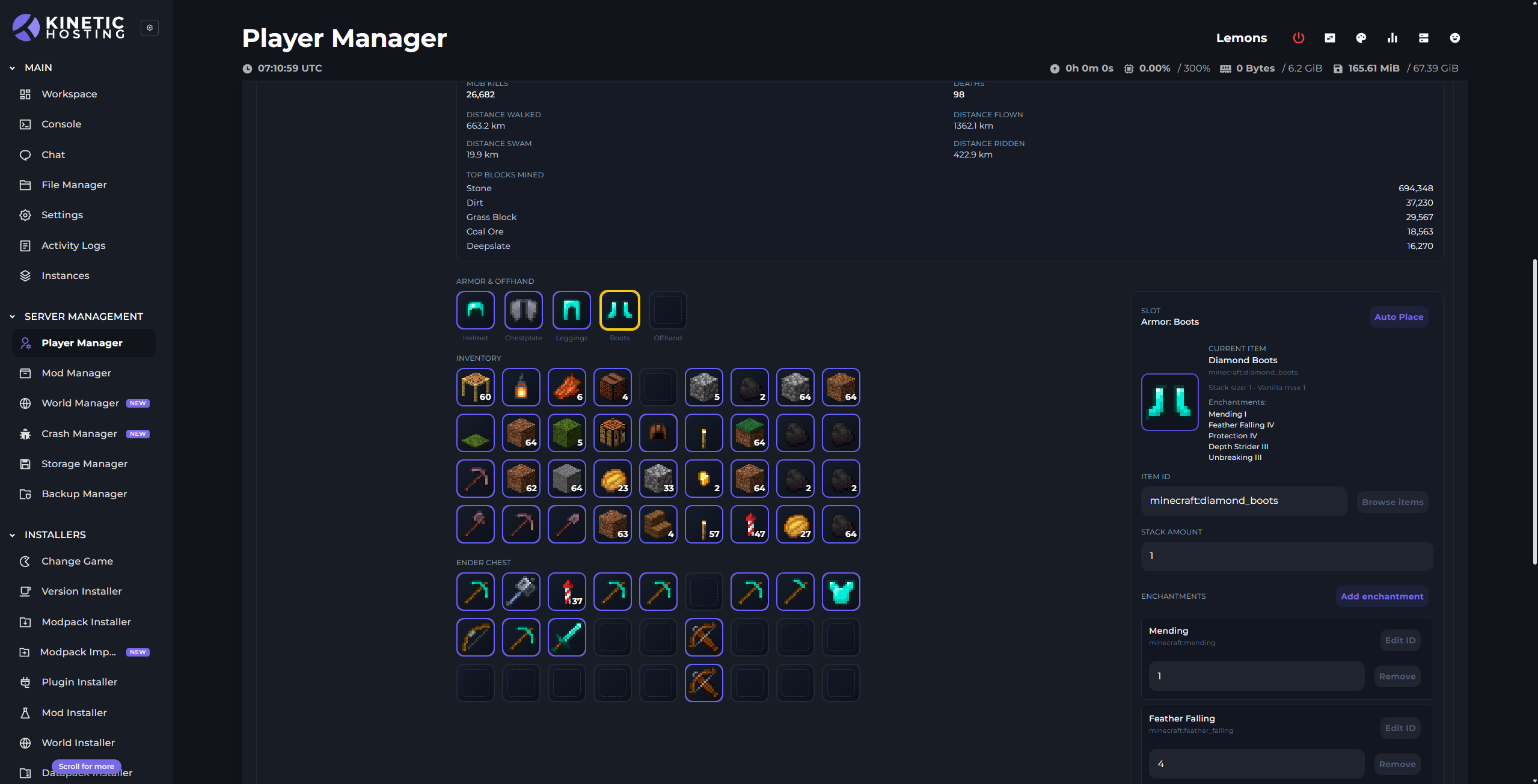 Player Inventory